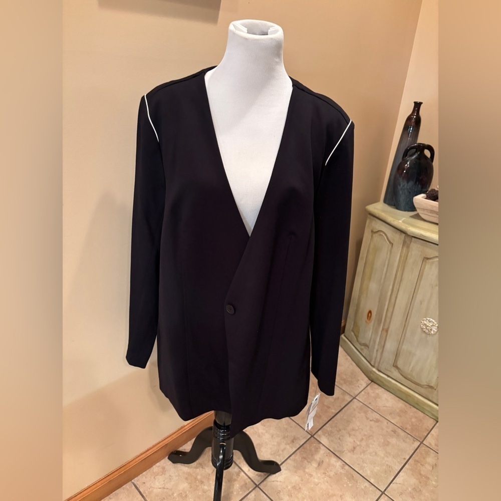 Amanda & Chelsea One Button Ponte Knit Blazer Jacket Size 2X New with Tags